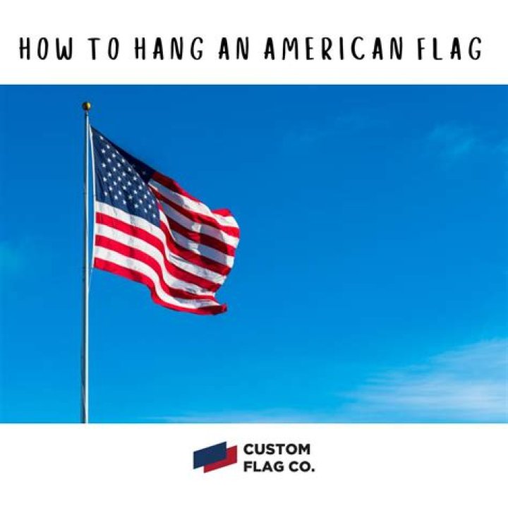 the proper way to hang the american flag