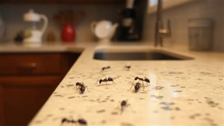 tiny ants on kitchen counter