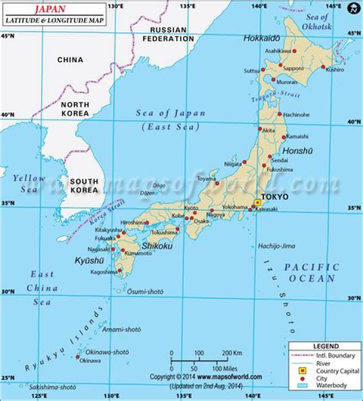 tokyo latitude and longitude