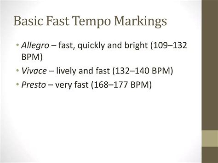 vivace tempo