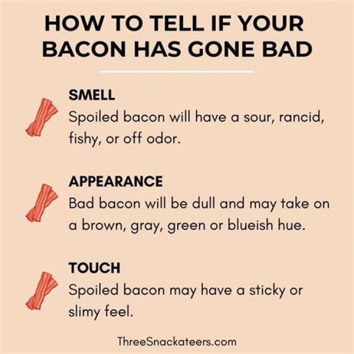 what does bad bacon look like