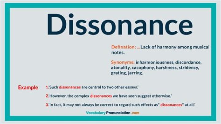 what does dissonance mean