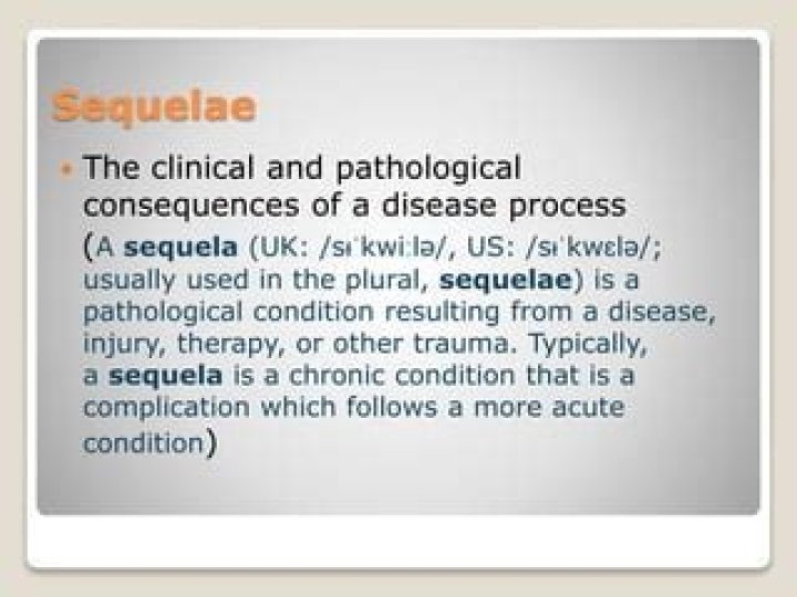 what does sequela mean