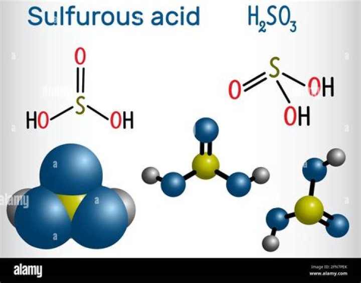 what is the formula for sulfurous acid