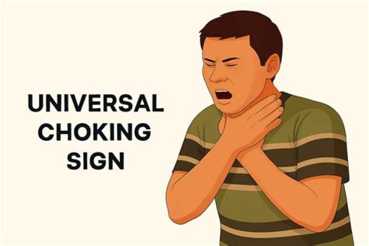 what is the universal sign for choking